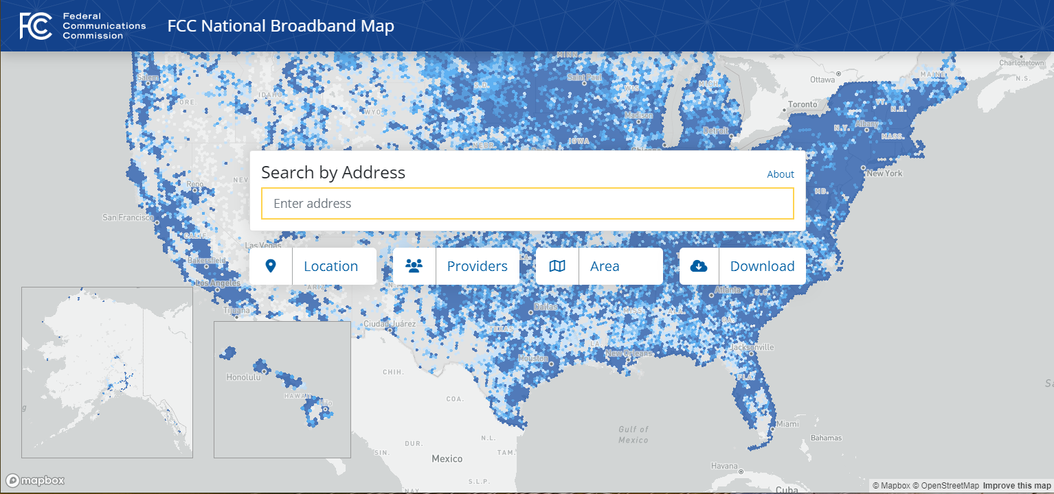National Broadband Map Union County, Pennsylvania